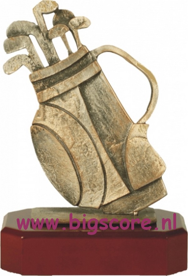 Golftas Metaalbeeld BEL174